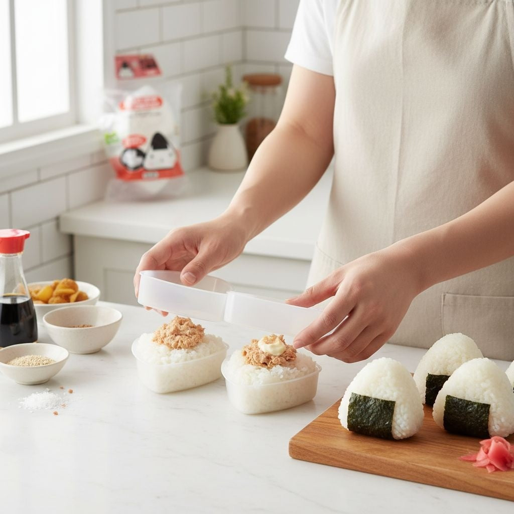Forma para Fazer Bolinho de Arroz Triangular (Oniguiri) com 2un Jirosan