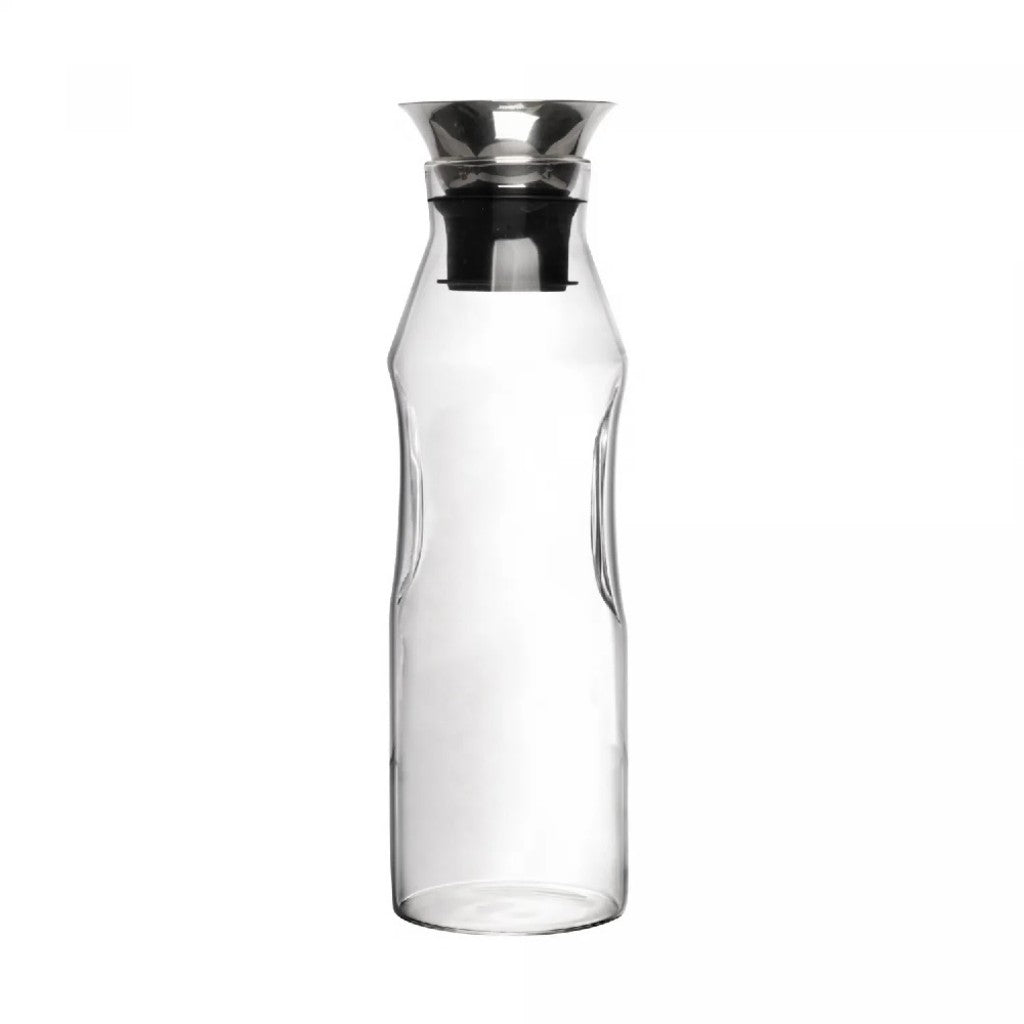 Garrafa Vidro Borossilicato 1,3L Tampa Aço Gravitacional Wolff