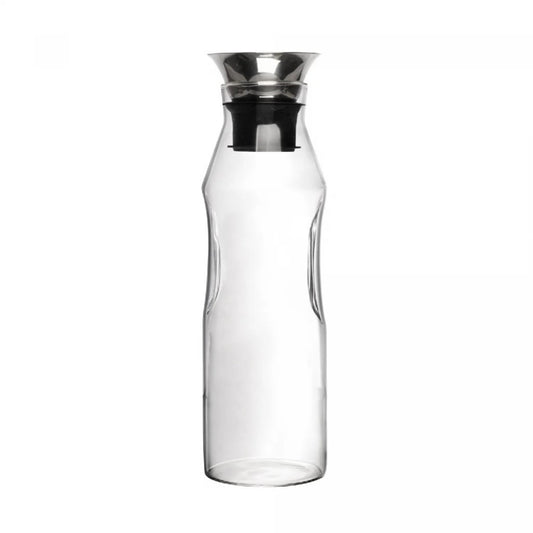 Garrafa Vidro Borossilicato 1,3L Tampa Aço Gravitacional Wolff