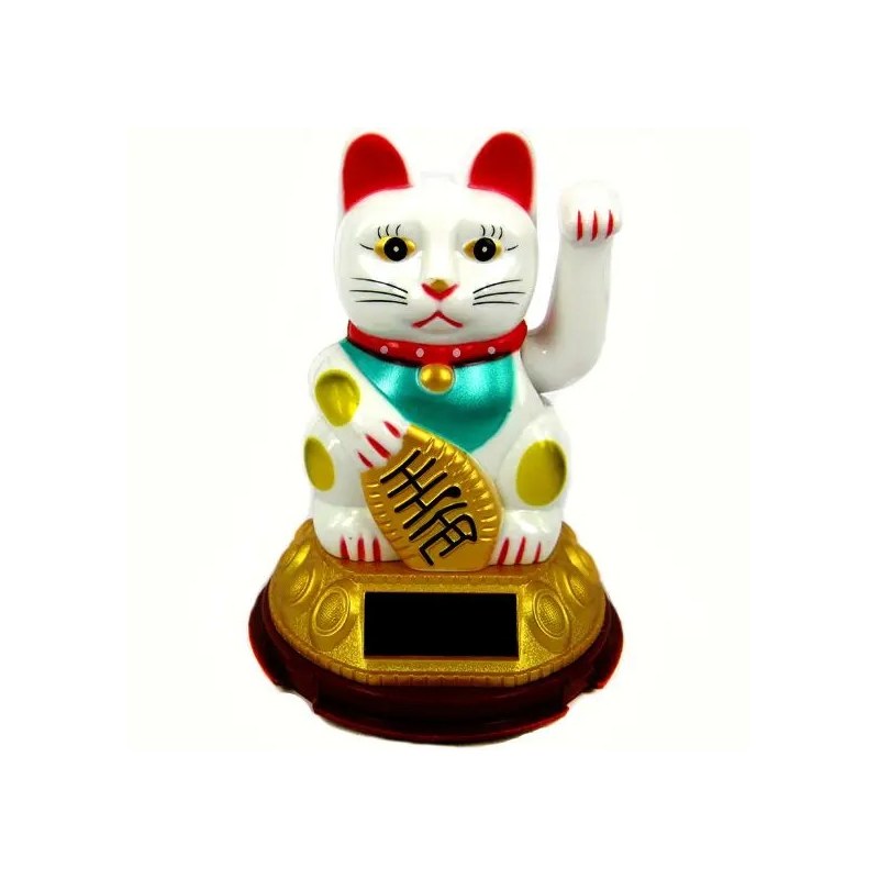 Gato da Sorte Branco 8,5x12cm