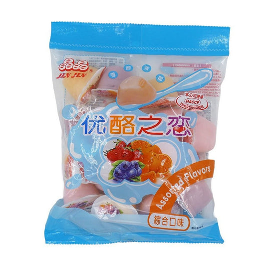 Gelatina Sabor Iogurte e Frutas Mistas 500g Jin Jin