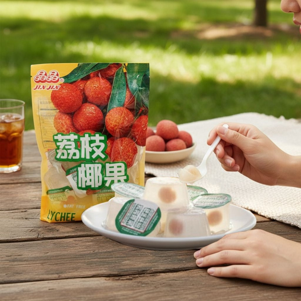 Gelatina Sabor Lichia 400g Jin Jin