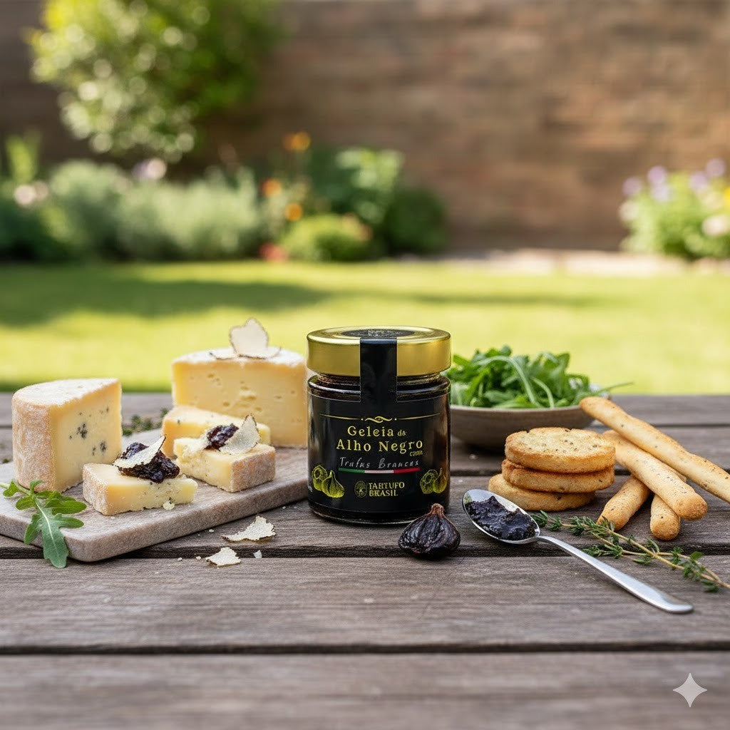 Geleia Alho Negro com Trufas Brancas 120g Tartufo