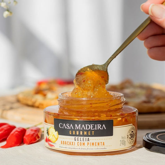 Geleia Gourmet de Abacaxi com Pimenta 240g Casa Madeira