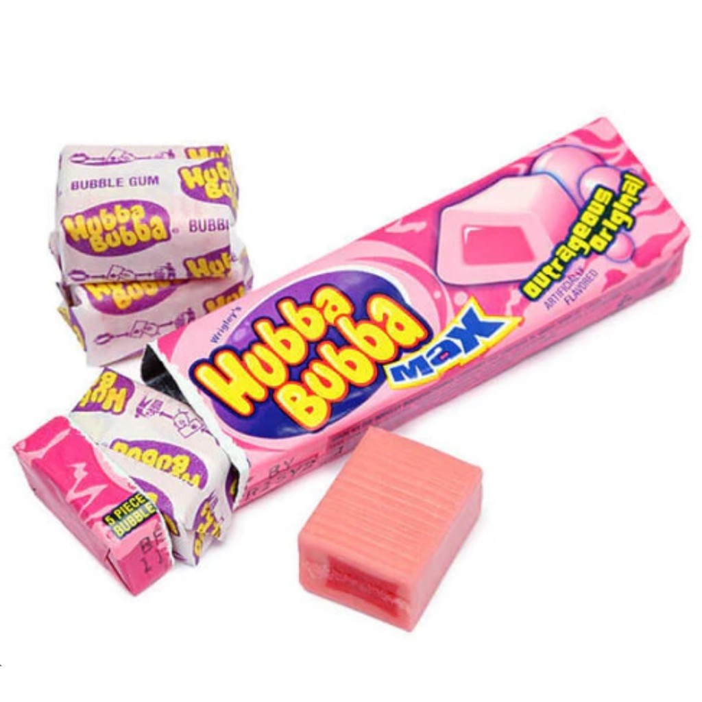 Goma de Mascar Sabor Artificial de Tutti Fruti 40g Hubba Bubba