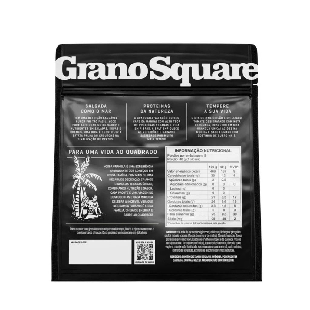 Granola Salt Tomate Defumado Manjericão 200g