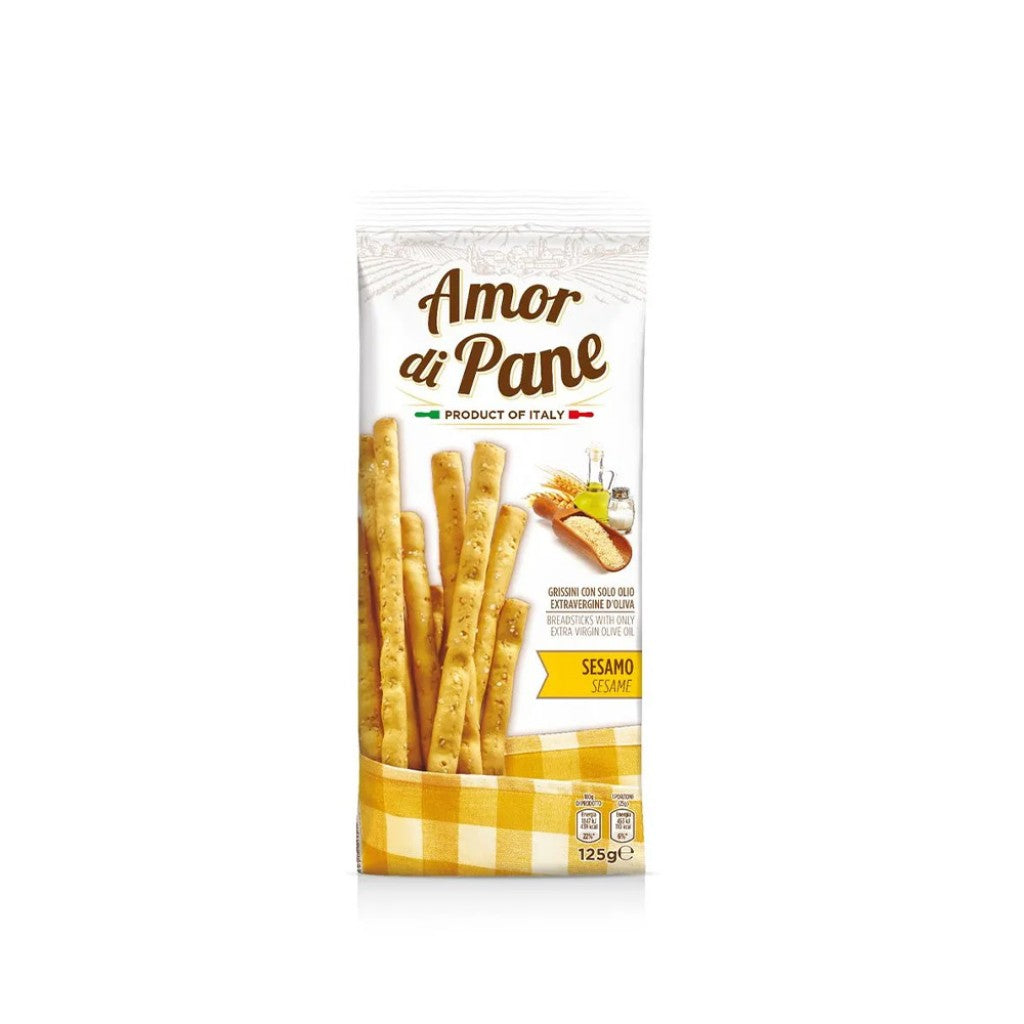 Grissini Palitos de Pão Sabor Gergelim 125g