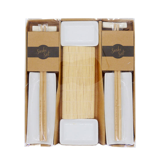 Jogo com 10 Peças para Sushi em Bambu