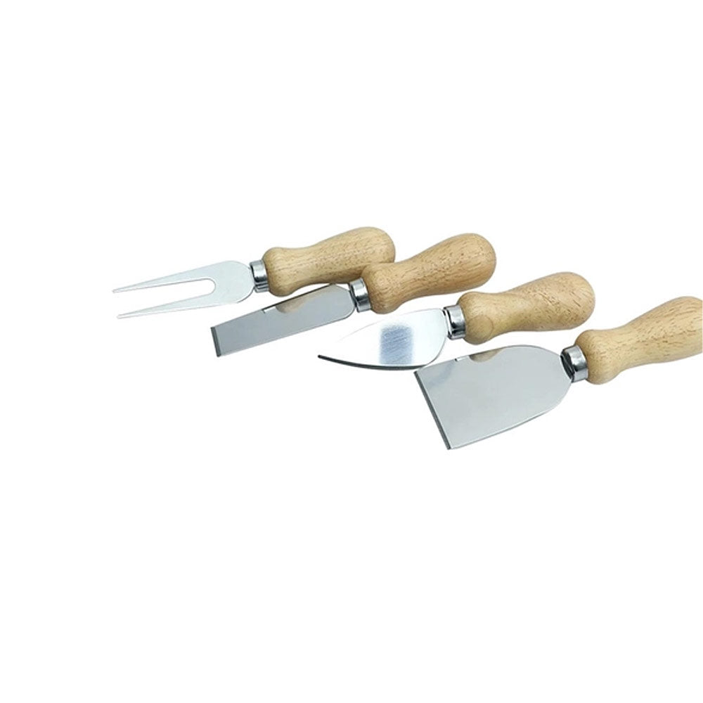 Jogo com 4 Facas para Queijo e Suporte de Madeira - Dynasty