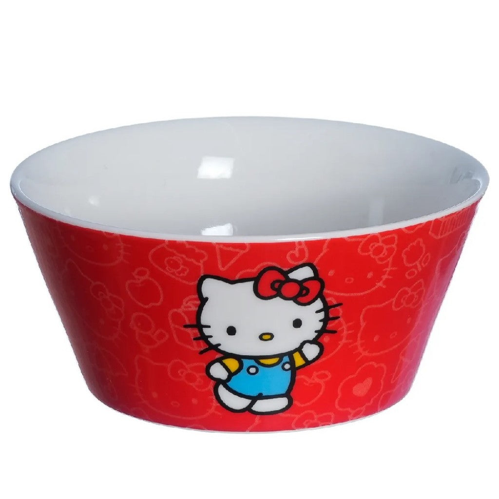 Kit Café da Manhã de Cerâmica Hello Kitty 3 Peças Zona Criativa