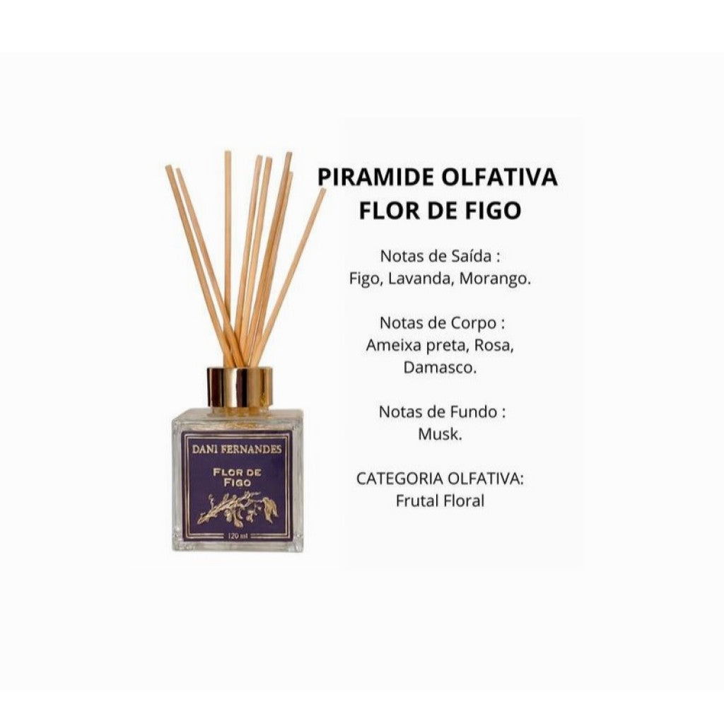 Kit com 1 Difusor de Aromas e 1 Sabonete Líquido Flor de Figo 120ml Dani Fernandes