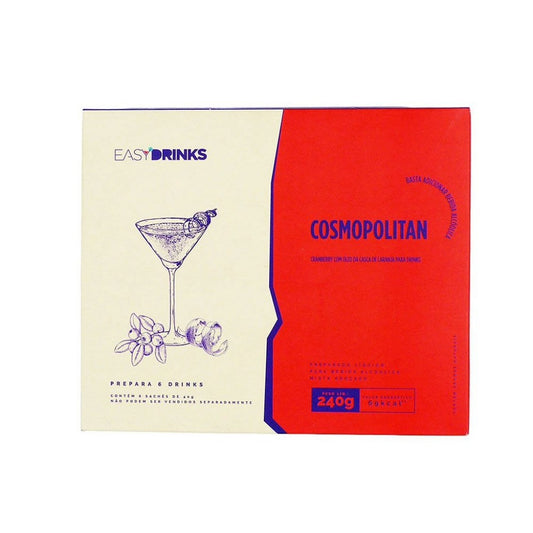 Kit Sachê Preparado de Frutas Cosmopolitan com 6un 240g Easy Drinks