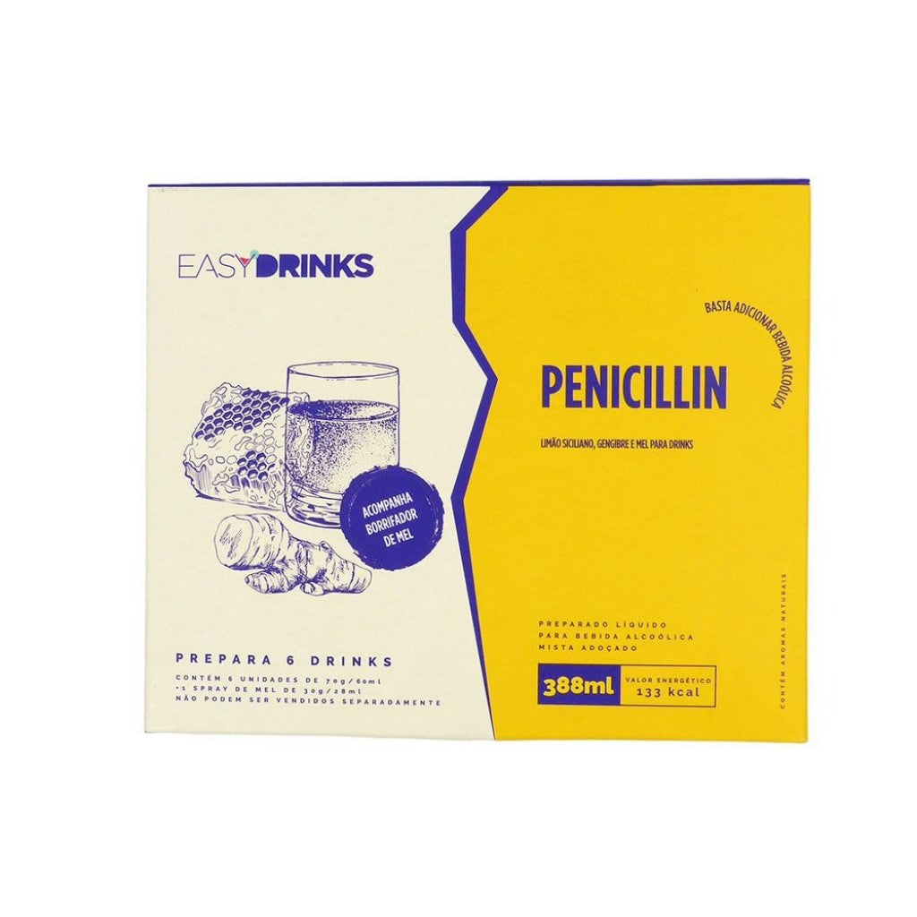 Kit Sachê Preparado de Frutas Penincillin com 6un 388ml Easy Drinks