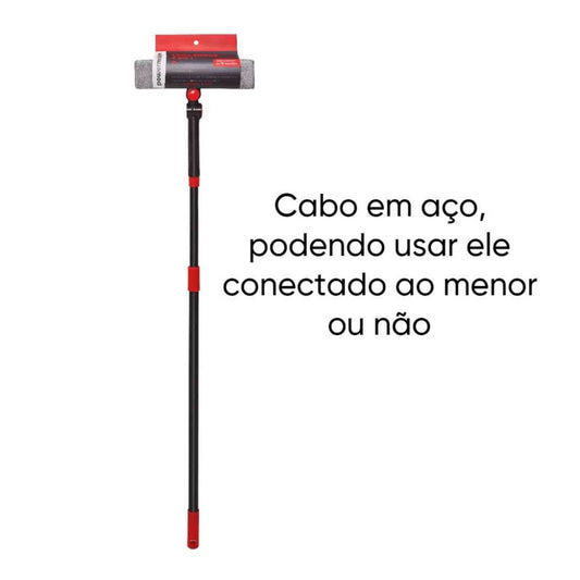 Limpa Vidros 2 em 1 Vermelho e Cinza Powermaid