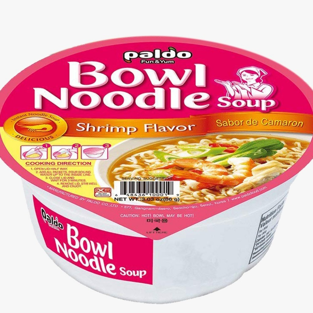 Macarrão Instantâneo Picante sabor Camarão Bowl 86g Paldo