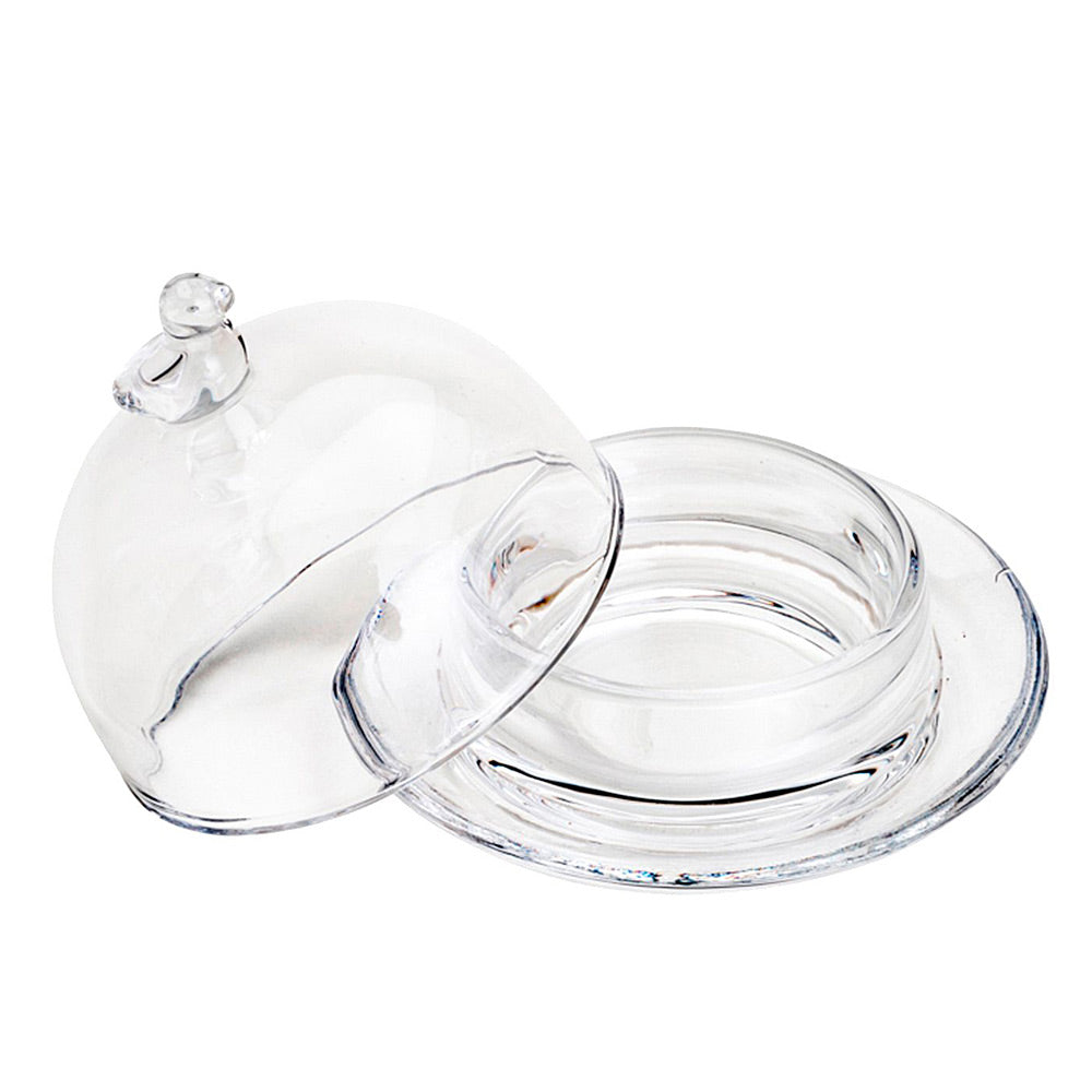 Manteigueira de Cristal Passaro 9,5x6,5cm Lyor