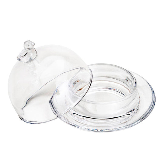 Manteigueira de Cristal Passaro 9,5x6,5cm Lyor