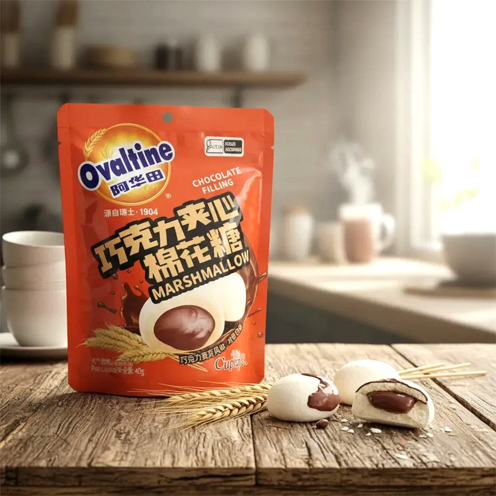 Marshmallow de Chocolate Sabor Ovomaltine Pct 40g