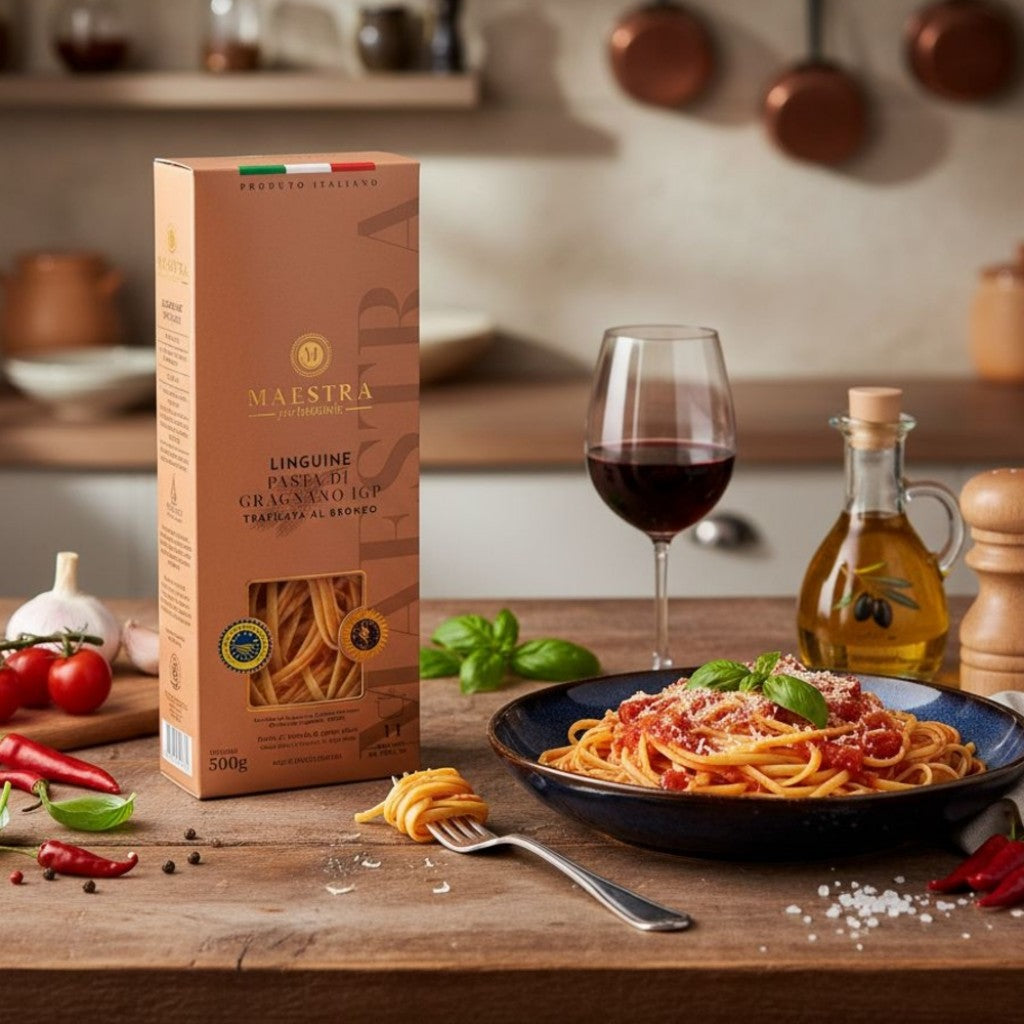 Massa Linguine Gragnano Maestra 500g La Pastina