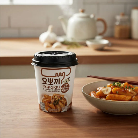Massa de Arroz Yopokki Cup Teriyaki 120g Young Poong