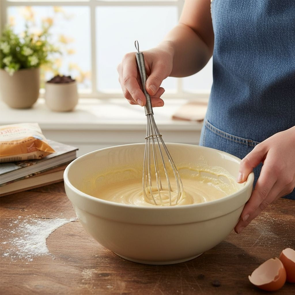 Mini Batedor de Ovos em Aço Inox Pequeno Jirosan