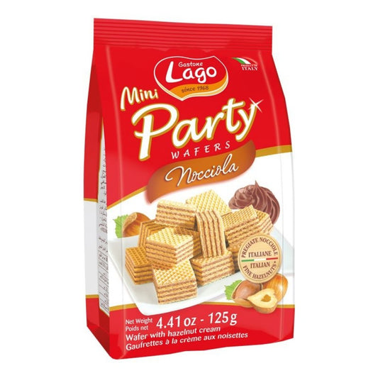 Mini Wafers Avelãs Party Nocciola 125g Gastone Lago