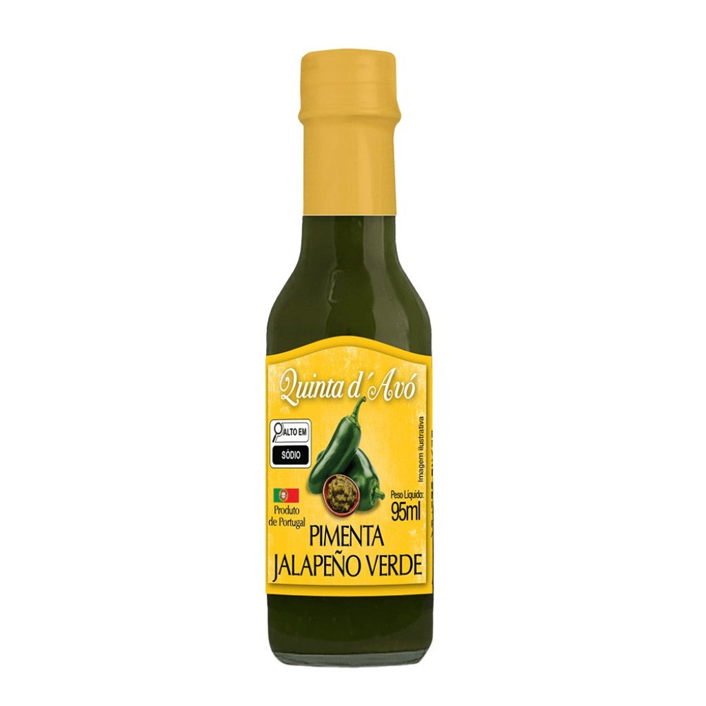 Molho de Pimenta Jalapeño Verde 95ml Quinta d’Avó