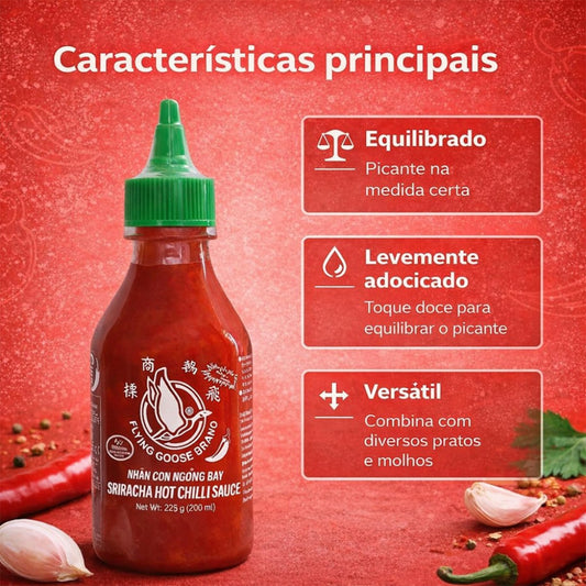 Molho de Pimenta Sriracha Original 200g Flying Goose Brand