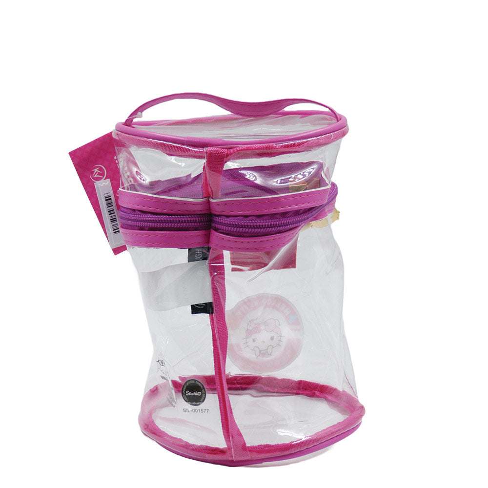 NECESSAIRE CILINDRICA GRANDE HELLO KITTY 14X21CM KCHK-06LR  KLASS VOUGH