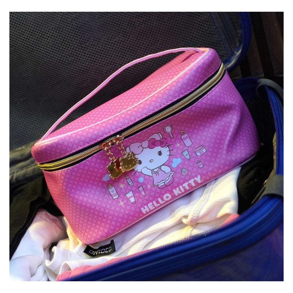 Necessaire Pink Hello Kitty 21x13x13cm Klass Vough