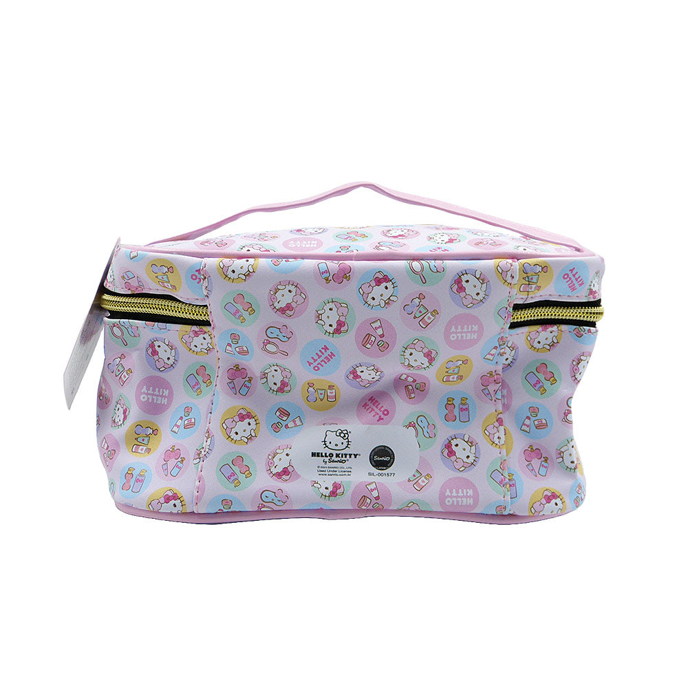 NECESSAIRE ROSA HELLO KITTY 13X21X13CM KCHK-05R KLASS VOUGH