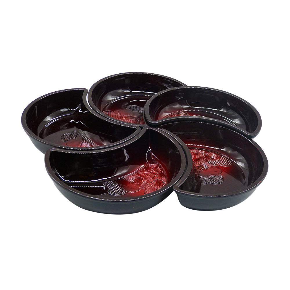 Petisqueira Flor Giratoria 5 Divisorias 32X8cm