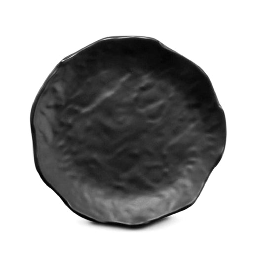 PRATO REDONDO NIHON MELAMINA PRETO 20,4CM MIMO STYLE