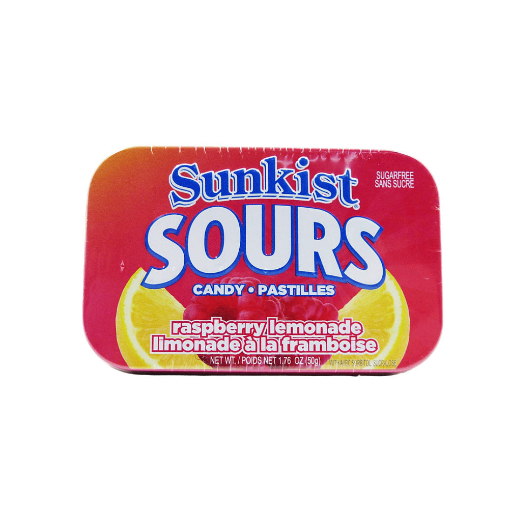 Pastilhas Sabor Limao E Framboesa 50g Sunkist Sours