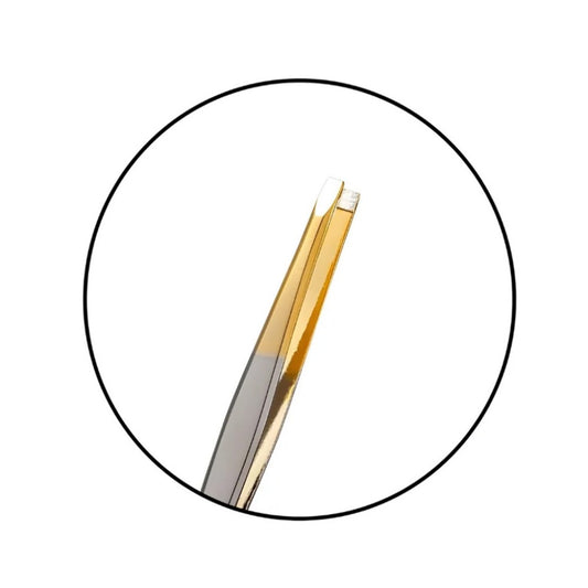 Pinça Profissional Ponta Dourada Reta Tw085fhg Klass Vough