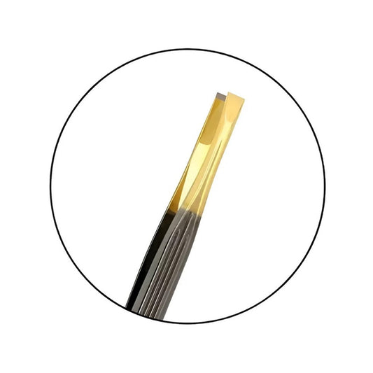 Pinça Profissional Ponta Dourada Reta Twor123 Klass Vough