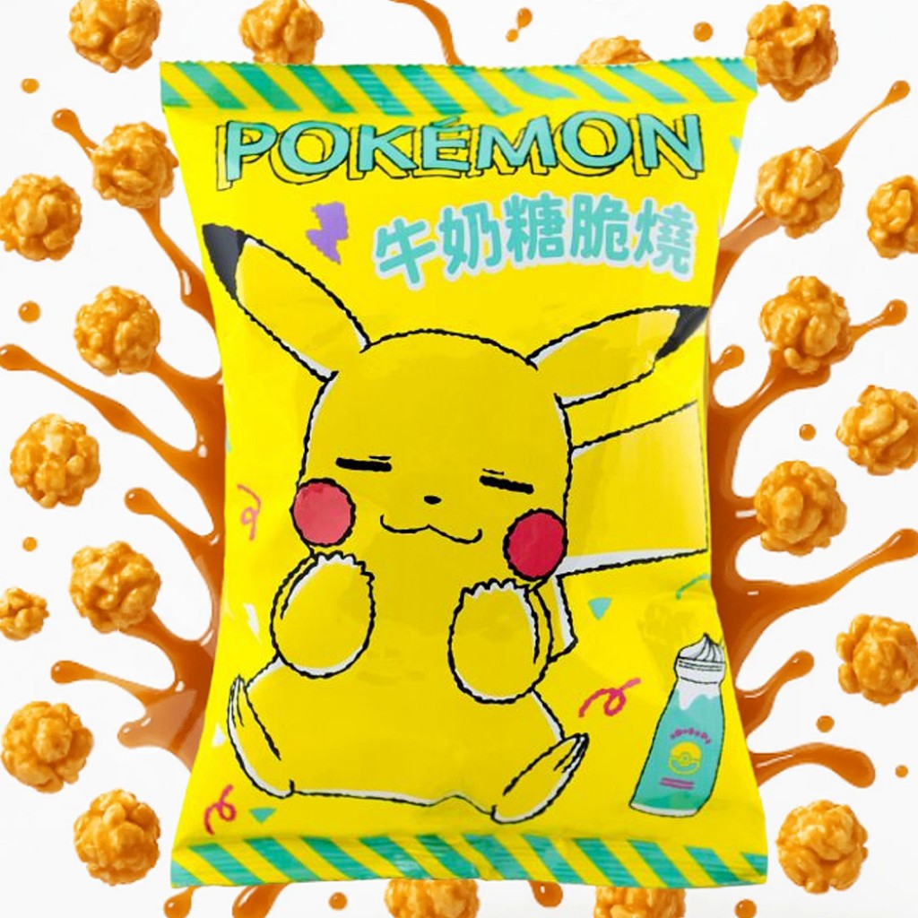 Pipoca Doce Sabor Caramelo Pokémon 75g Li Jie Food