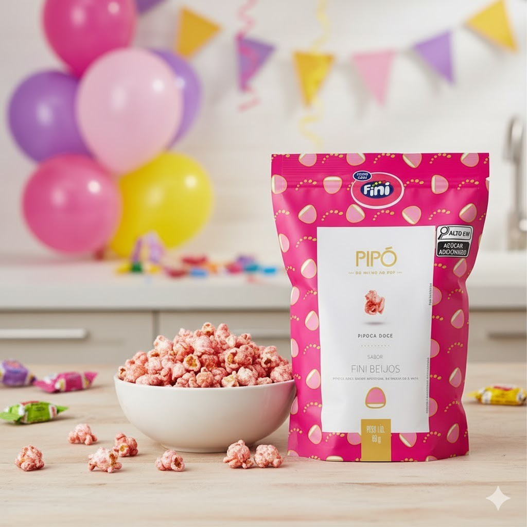 Pipoca Doce sabor Fini Beijos 80g Pipó