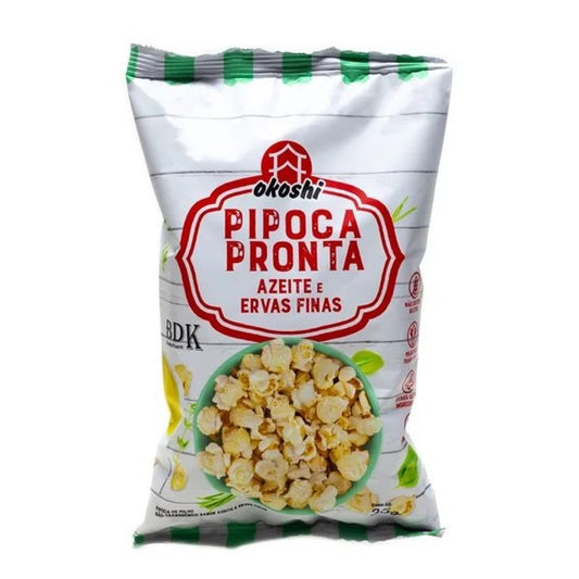 Pipoca Pronta de Azeite e Ervas Finas 35g Okoshi