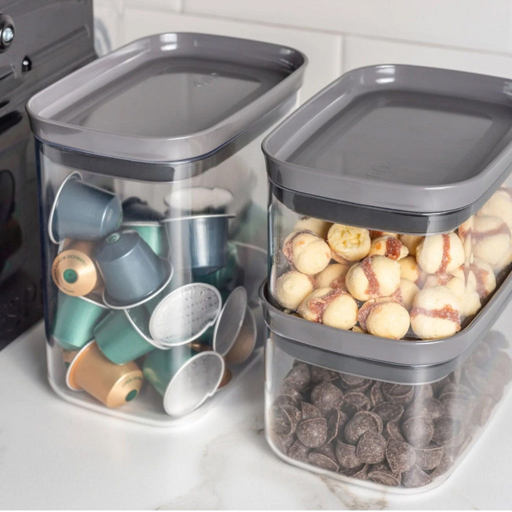 Pote Hermético Acrílico Retangular 650ml