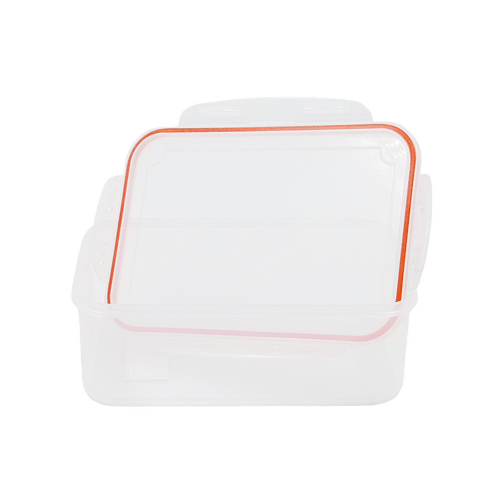 Pote de Plástico Transparente com Trava Lateral 1,3L