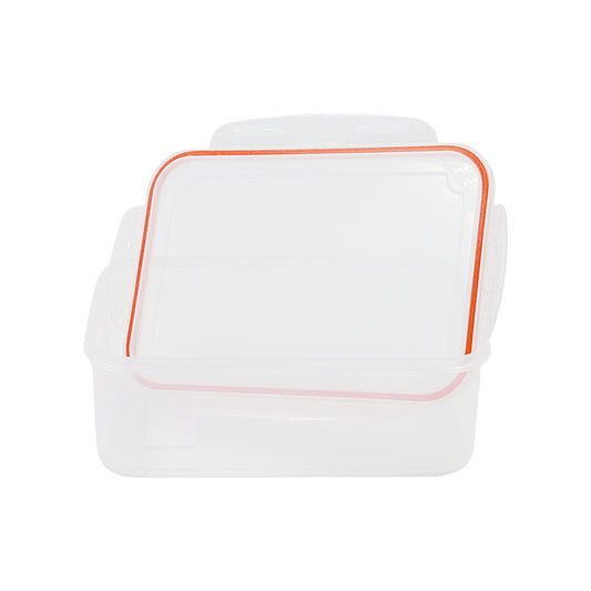 Pote de Plástico Transparente com Trava Lateral 1,3L