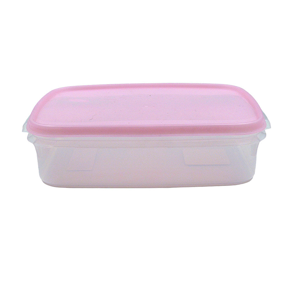 Pote de Plástico com Tampa Rosa 1,7L