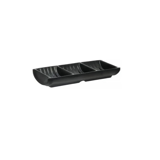 Prato Melamina Preto 3 Divisórias Hauskraft