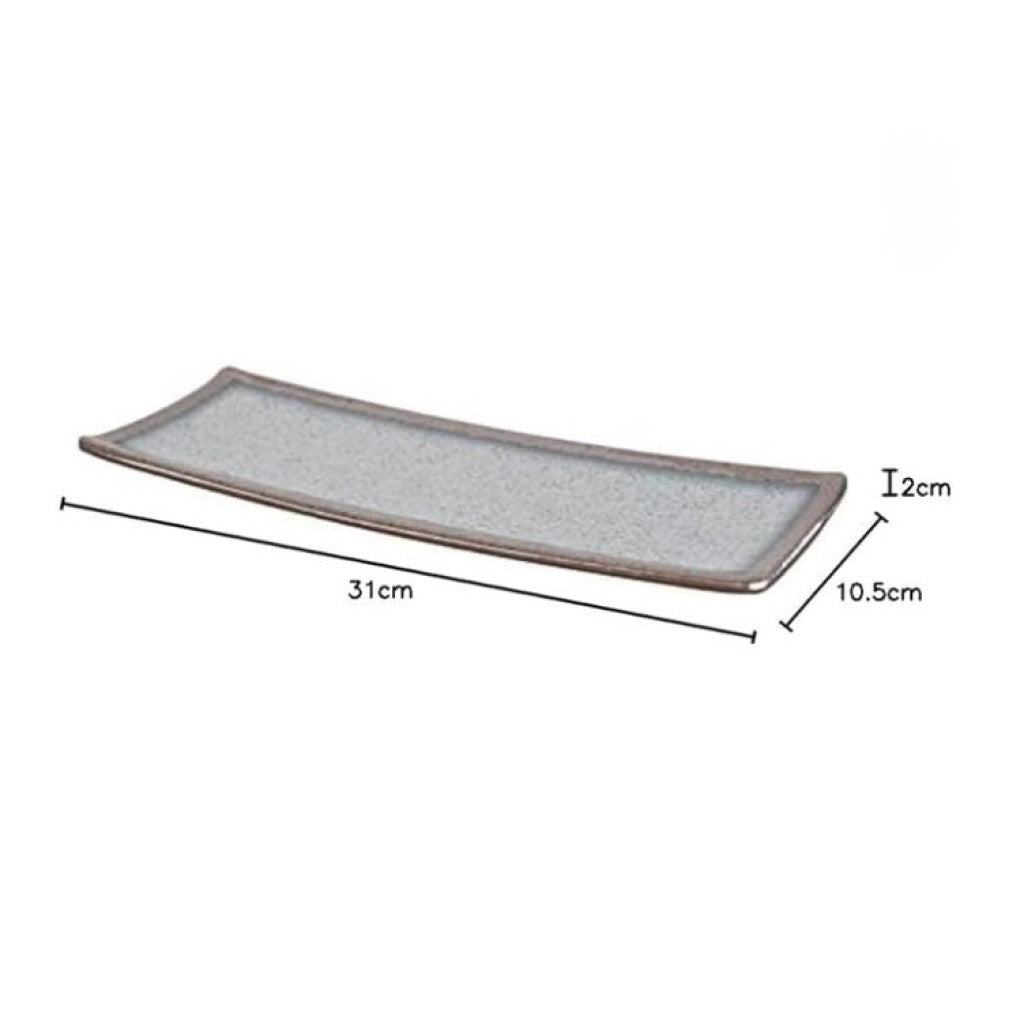 Prato Retangular Melamina 31x10,5x1,5cm Nippon Mimo