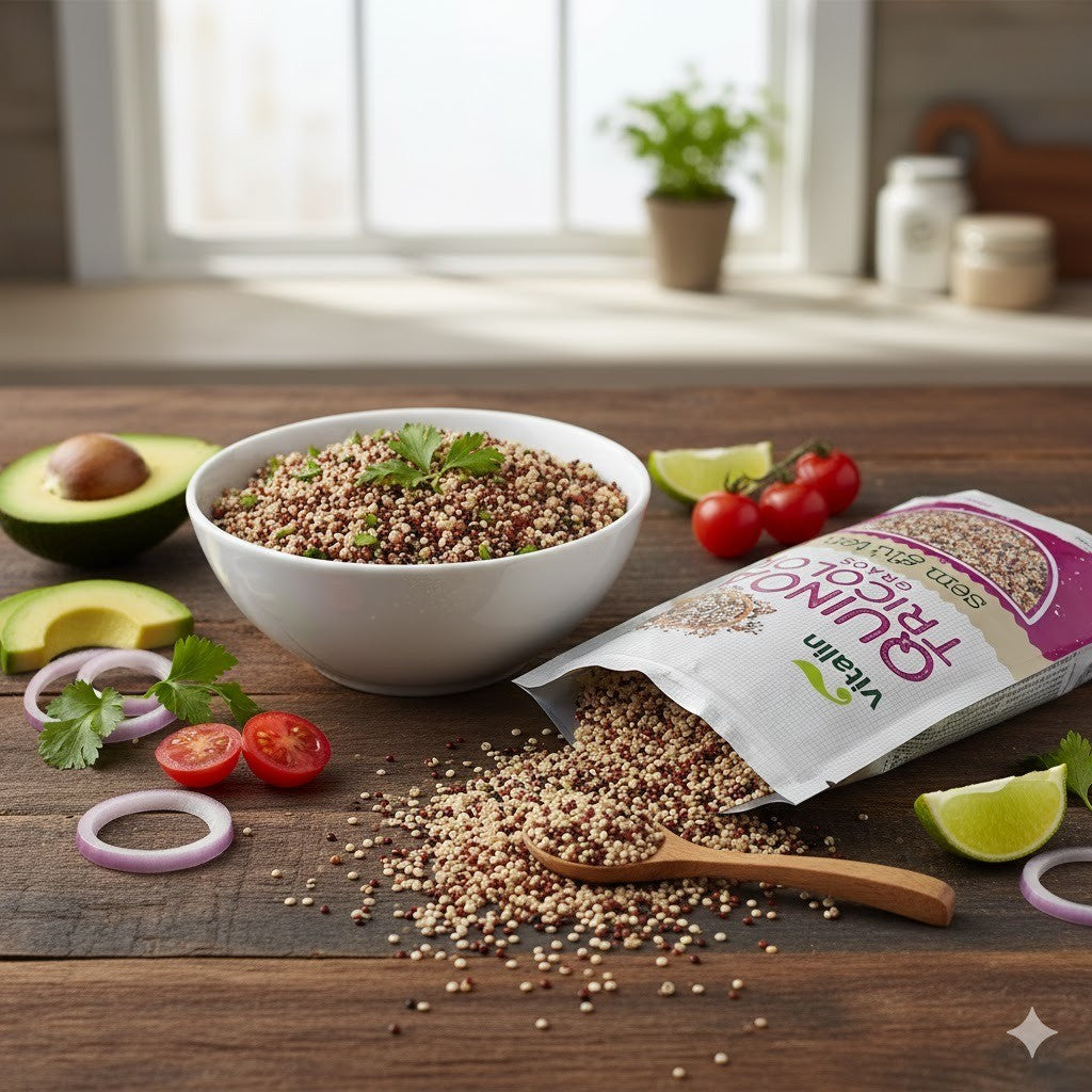 Quinoa Tricolor em Grãos Sem Glúten 200g Vitalin