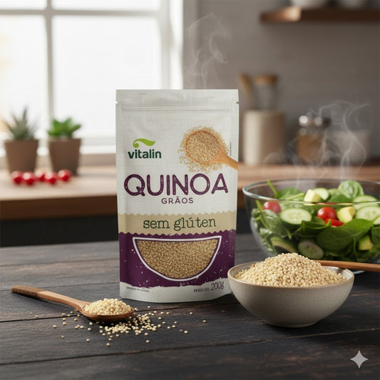 Quinoa em Grãos Sem Glúten 200g Vitalin
