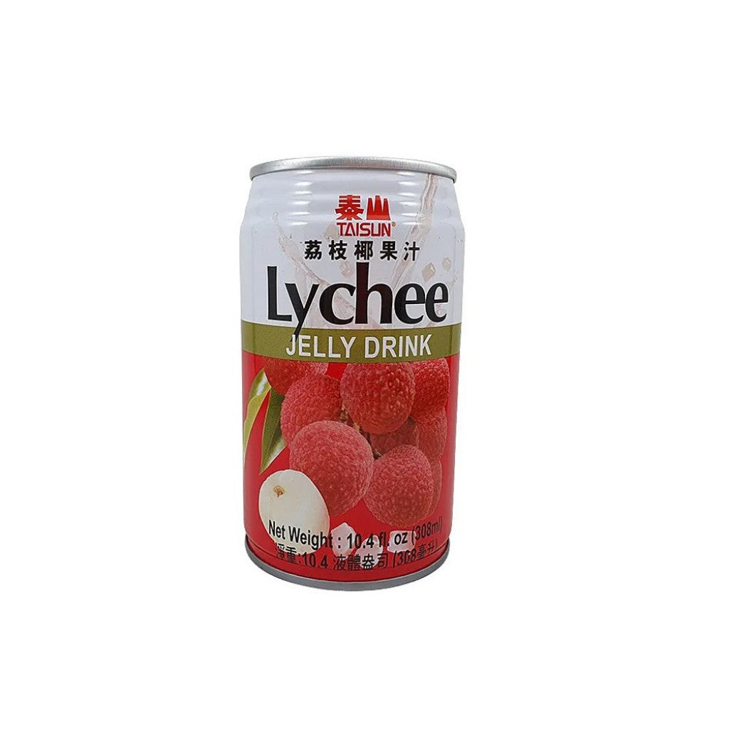 Refresco de Lichia com Gelatina de Nata de Coco Lychee Jelly Drink 308ml Taisun