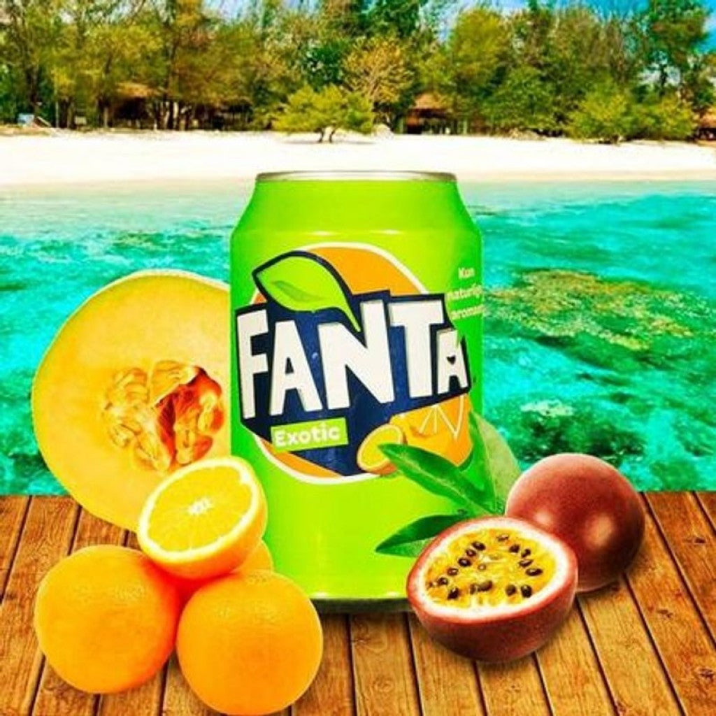 Refrigerante Exotic Laranja, Maracujá e Pêssego 330ml Fanta