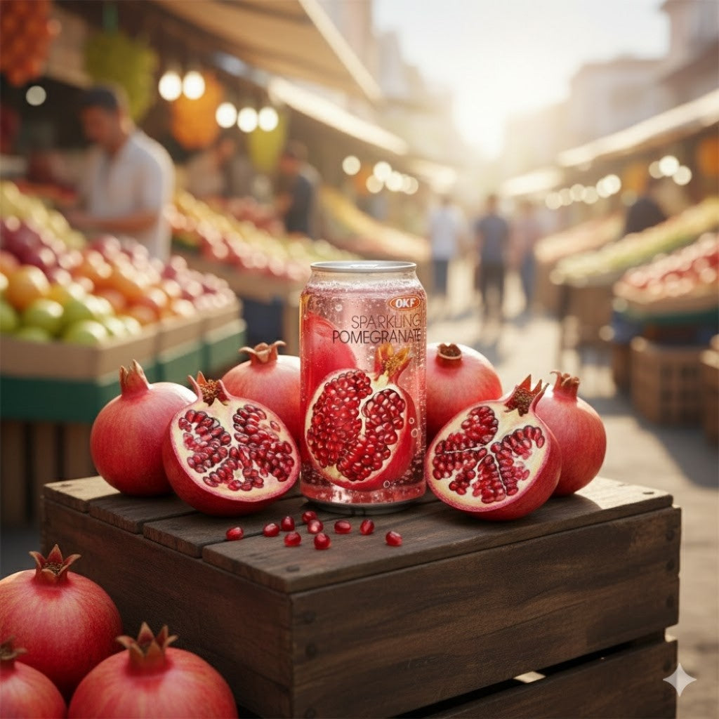 Refrigerante Sparkling Sabor Romã 350ml OKF